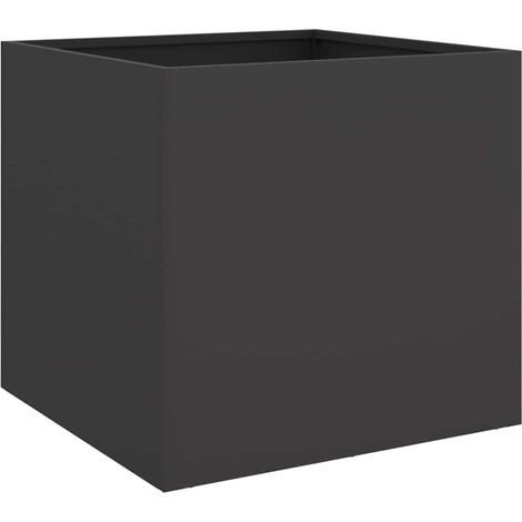 Maison Exclusive - Pflanzkübel Schwarz 42x40x39 cm Stahl