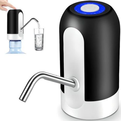 Distributeur d'eau automatique - Pompe à eau potable - Rechargeable par USB - Pompe à eau électrique - Pompe à eau portable - Idéale pour la maison, le bureau, les activités de plein air, le camping e (1/4)