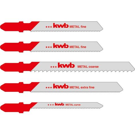 kwb 617290 Kit lame per seghetto alternativo per metallo 5 pz. (1/3)