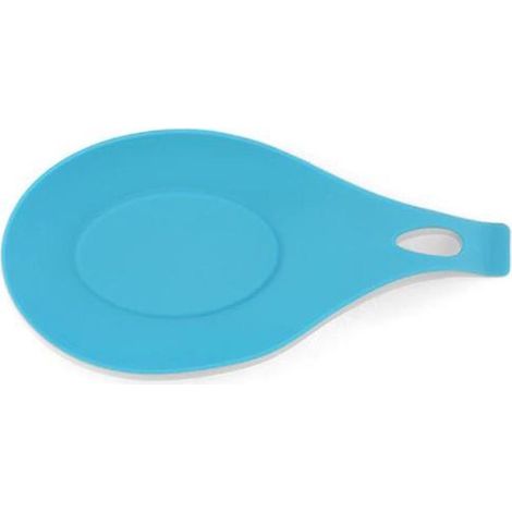 Tapis porte-ustensiles en silicone - Résistant à la chaleur - Bleu - 1 pièce - Accessoire de cuisine (1/3)