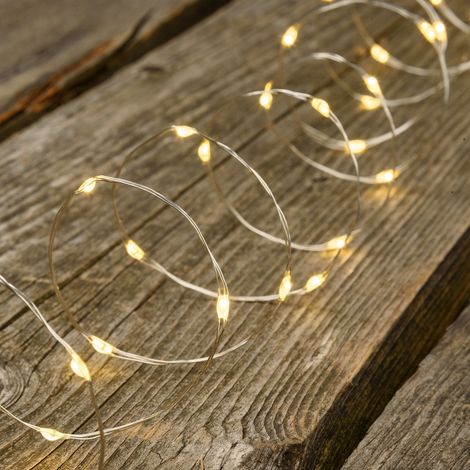 Lotti Filo Luci Catena Micro Led Bianco Caldo 10mt (1/4)