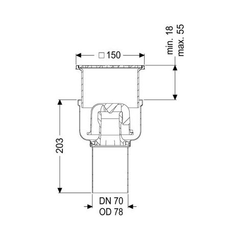 KESSEL 54410.61 Bonde de sol/plafond Ferrofix