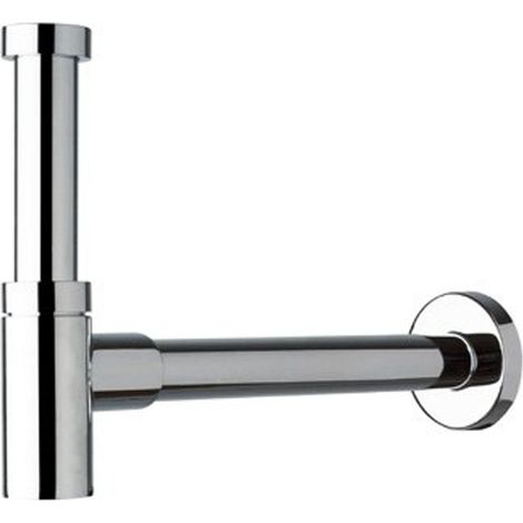 Plieger Mini siphon design avec tube mural 25cm 5/4 avec rosace chrome (1/2)