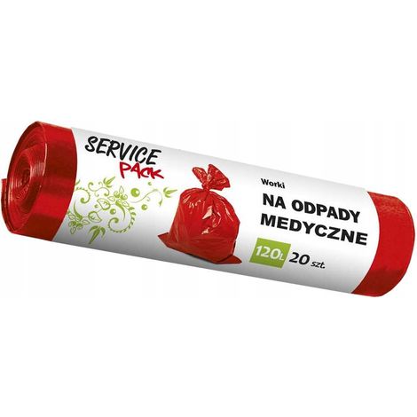 Sacchi per rifiuti medici SP in LDPE 120L, 20 pezzi