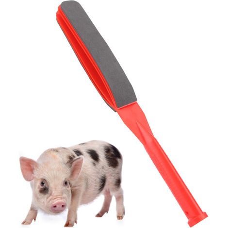 Fouet à porc de 50,5 cm - Outil de manipulation sécurisé pour bétail - Équipement de ferme