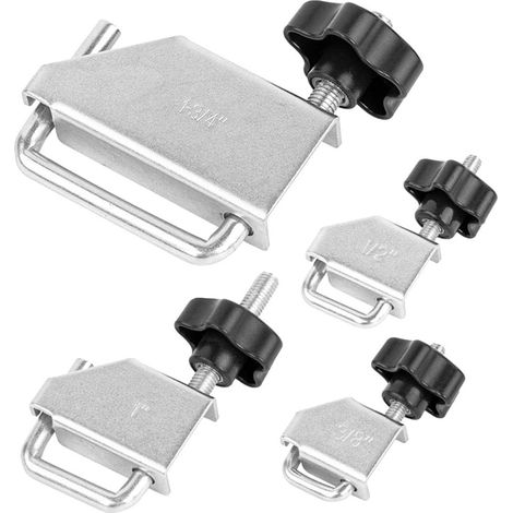 Lot de 4 colliers de serrage pour durites de fluide, kit de colliers pour conduites de fluide de radiateur sous vide, collier de sertissage pour conduites de chauffage de transmission (1/5)
