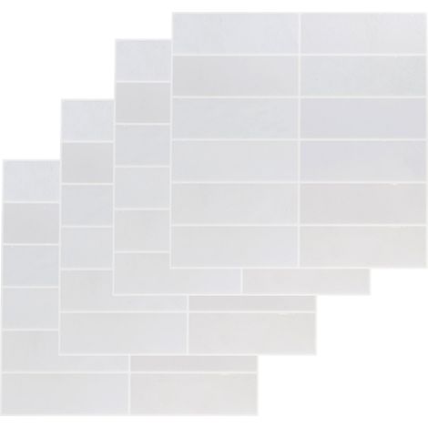 Lot de 4 carreaux autocollants, bleus, 30,5 x 30,5 cm (1/5)