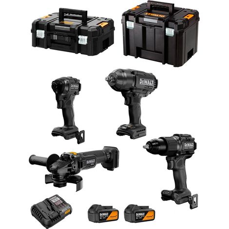 DeWALT Kit DCK4222MM2T McLaren WorkShop (DCD86M + DCF86M + DCF99M + DCG45M + 2x4,0 Ah + DCB1104 + TSTAK II +TSTAK VI)
