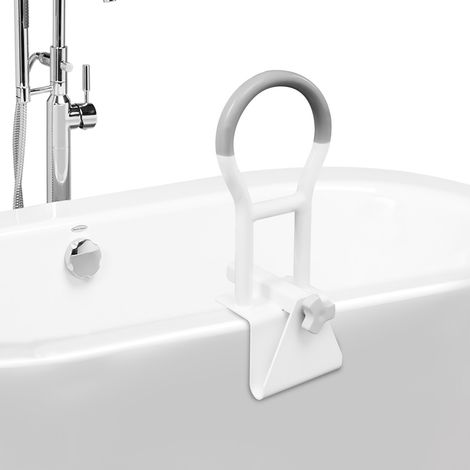 Haltegriff für die Badewanne für Senioren, Haltegriffe für das Badezimmer, weiß, Haltegriff zum Ein- und Aussteigen, grau (≥ 8 cm) (1/5)