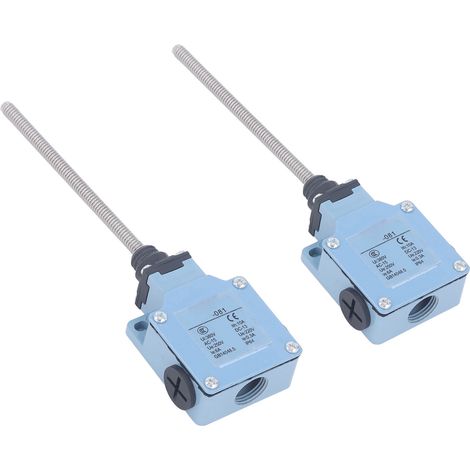 Jeu de 2 interrupteurs de fin de course LSA-081 à tige hélicoïdale flexible, 250V/220V, pour fraiseuses CNC, imprimantes 3D, découpe laser et plasma. (1/5)