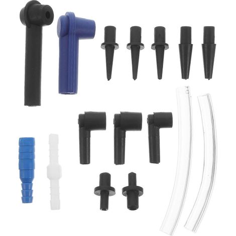Kit de 16 connecteurs pour liquide de frein, outil de remplacement de liquide de frein, adaptateurs pour freins automobiles, outil de remplacement de liquide de frein, raccords pour flexibles de frein (1/4)