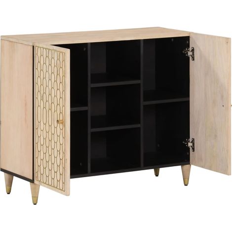 Buffet,Bahut,Armoire latérale 90x33x75 cm bois massif de manguier CFW39725 (1/5)