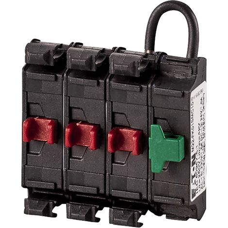 Élément de contact 3 contact à ouverture fixation par l'avant borne à boulon autocontrôlé compac EATON M22-AFK03SMC10