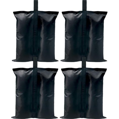 Juego de 4 bolsas de peso para cualquier tienda de campaña, cenador (apto para patas de 15 mm a 50 mm) y refugio de camping, sombrilla deportiva, cama elástica.