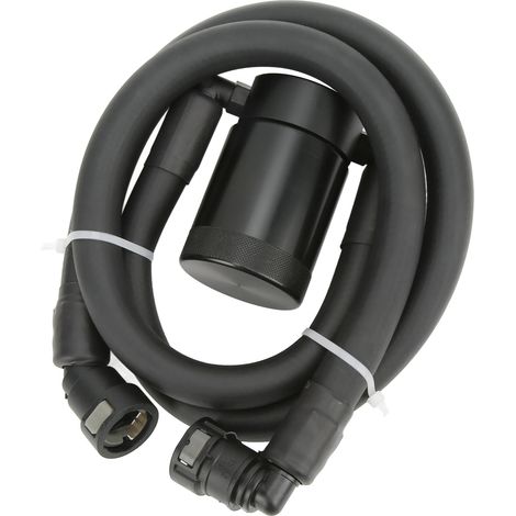Séparateur d'huile Catch Can style OEM, caoutchouc noir, remplacement compatible Ford Raptor Expedition (1/5)
