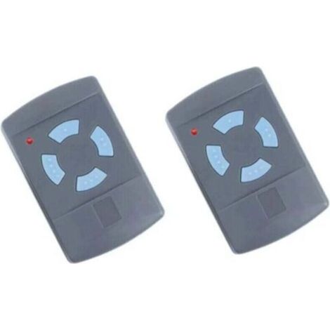 Confezione da 2 telecomandi per porta da garage Sdre HSM4 868 MHz con 4 pulsanti, colore blu. Sostituisce i trasmettitori Hormann 868 MHz: HS4, HSM2, HSP4, HS1, Tubauto HSM4, HS4 e Crezuo.