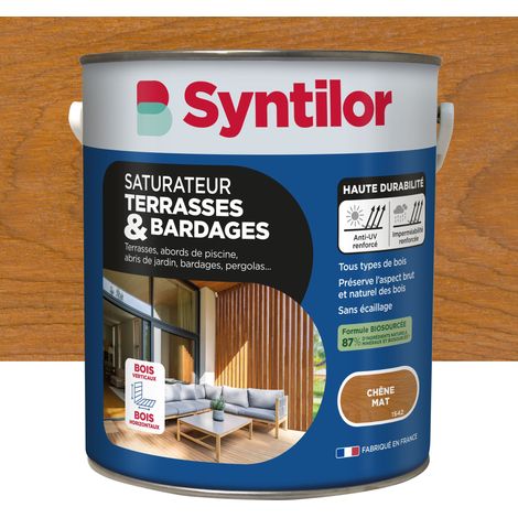 Saturateur Terrasses Et Bardages Syntilor Biosourcé 5L Chêne Mat (1/3)