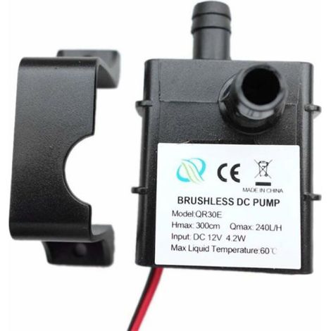 Pompe Submersible - 12 V DC - Débit 4 L/min - Hauteur de Levage 3 M - IP68 - 1 Pièce (1/4)
