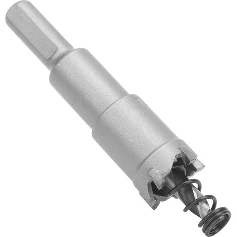 Trépan scie cloche carbure TCT métal dur pour plaques épaisses aluminium alliage, foret ouverturier diamètre 24,5mm/0,96in (1/5)