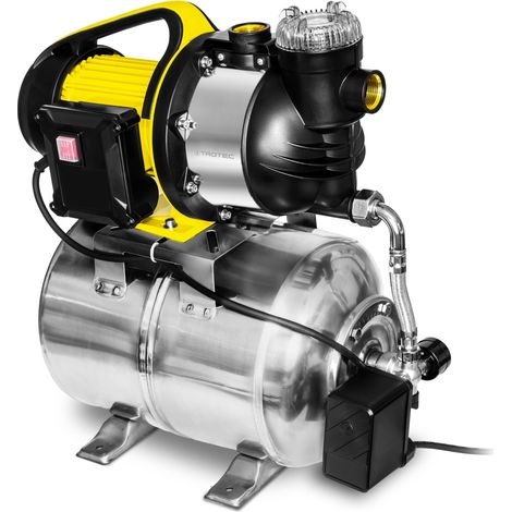 TROTEC Impianto idrico domestico con filtro TDW 4800 ESF - Potenza 4800 l/h, 1300 W, altezza di mandata 30 m - risparmio energetico, riavvio automatico, autostop, pompa per approvvigionamento idrico (1/5)