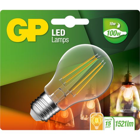 Gp - ampoule led gp 086536 e27 a60 classic filament 10w - (1/2)