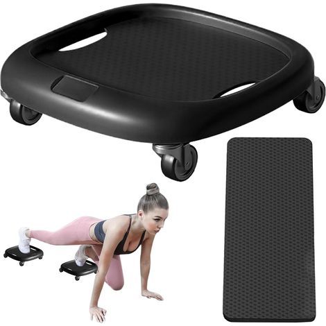 Rouleau abdominal rotatif à 360° - Appareil de fitness pour femmes, muscle la taille et renforcement du tronc, idéal pour la salle de sport à domicile, exercices au poids du corps, pour sculpter les a (1/5)