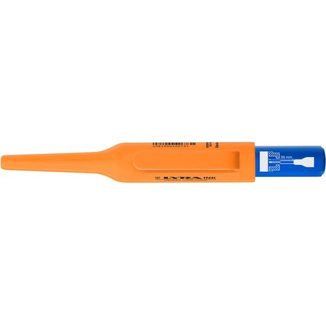Blaue Tieflochmarkierung