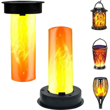 Lampe Solaire Extérieur,2 pièces Lampes Solaires de Rechange 8.5cm,Lampes Solaires de Jardin,Décoration de Jardin,Ampoule Solaire,pour Chemins (1/5)
