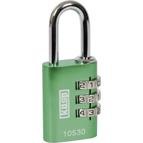 Kasp K10530GRED Vorhängeschloss 30 mm    Grün Zahlenschloss