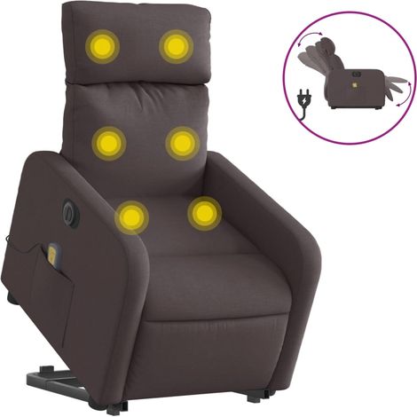 Maison Exclusive - Elektrischer Massagesessel mit Aufstehhilfe Du