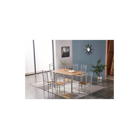 SET 6 SEDIE LEGNO CHIARO