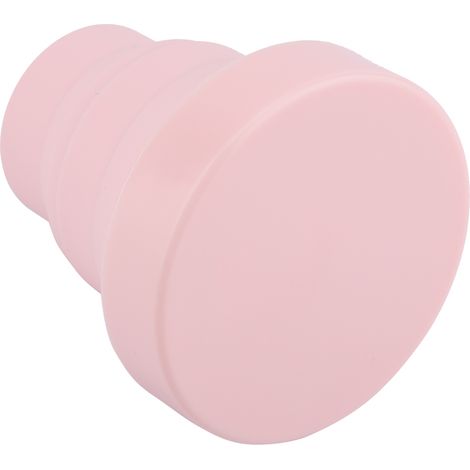 Gobelet pliable portable en silicone avec couvercle - Rose (1/5)