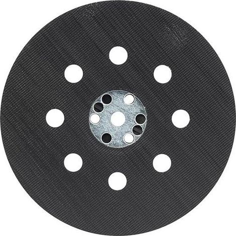 Mittelhartes Schleifpad (für Lack, Spachtelmasse, 8-Loch-Fräsen, Ø 125 mm, Zubehör für Exzenterschleifer) Grau (1/5)