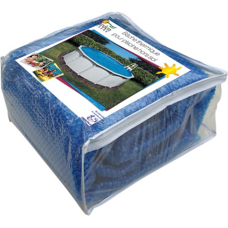 Bâche de piscine été bulle 6,40m – Polyéthylène alvéolé traité anti-UV – Épaisseur 180 microns – Coloris bleu – Garden Leisure (1/5)