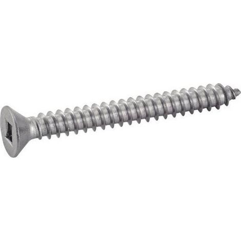 200 Vis à Tôle Tête Fraisée Carrée 4.8 x 38 mm - DIN 7982 - ISO 7050 - NFE25-656 - UNI 6955 - Inox A2 - D-Work