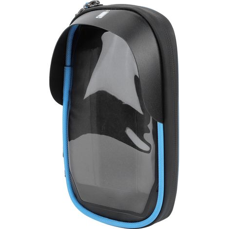 Support de téléphone universel étanche pour cadre avant de vélo, sacoche, accessoire de cyclisme, noir et bleu, coque souple 6 pouces (1/5)