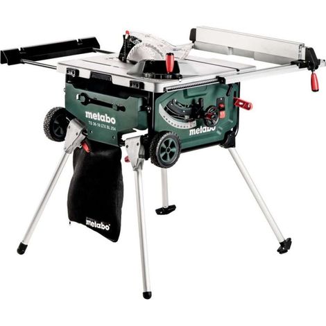 Metabo Akku-Tischkreissäge TS 36-18 LTX BL 254 (613025850), mit Untergestell und Trolle (1/5)