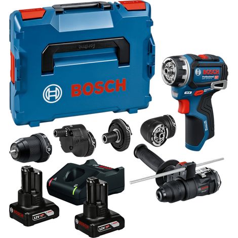 Trapano avvitatore a batteria Bosch GSR 12V-32 FC 12 V 31 Nm brushless + 2 batterie da 6,0 Ah + caricabatterie + L-Boxx (1/5)