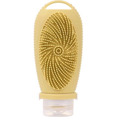Nachfüllbare Silikon-Reiseflasche für Gesichtsreinigungsbürsten, tragbare Shampooflaschen, Behälter für Lotionen und Kosmetika, ideal für Reisen. (1/5)