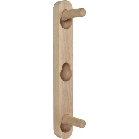 JOWE Konussystem KS32 3 Konusdübel vertikal, Lochabstand 75 mm, Holz Buche
