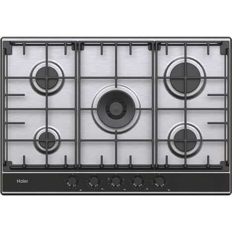 Haier Series 2 HAHG74S2X Acero inoxidable Integrado 74.5 cm Encimera de gas 5 zona(s)