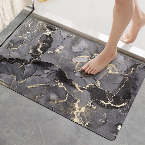 Paillasson Antidérapant pour Porte 40x60 cm - Modèle "Xiyan" - Couleur Gris Foncé - 1 Pièce - Idéal pour l'Extérieur ou l'Intérieur (1/5)