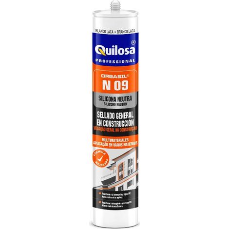 Silicona Neutra QUILOSA N-09 Transparente Cartucho 300 ml (1/6)