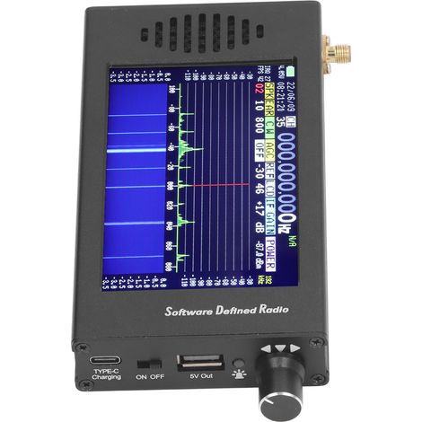Récepteur radio DSP SDR écran tactile de 4,3 pouces 100 KHz à 149 MHz FM MW SSB CW HAM ondes courtes (1/5)