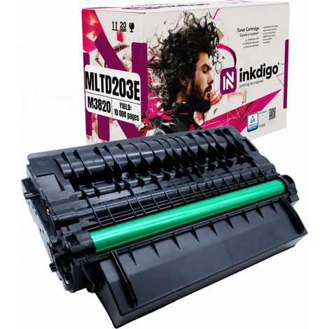 Toner Inkdigo MLT-D203E compatible avec l'imprimante Samsung ProXpress M3820D SL-M3820D, certifié TÜV (1/5)