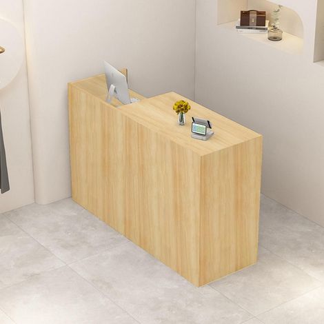 Empfangstheke mit Stauraum, 80-200 cm, Holz, für Büro, Praxis, Laden (1/5)