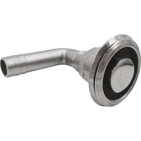 316 stainless steel tank vent for marine fuel, filler neck for fuel/water/oil, 3/4-inch and 5/8-inch marine connections, 5/8-inch stainless steel