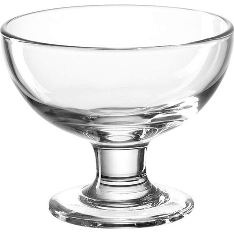 Lot de 6 coupes à glace, passent au micro-ondes et au lave-vaisselle, en verre transparent, hauteur 10 cm, ∅ 12 cm (1/3)
