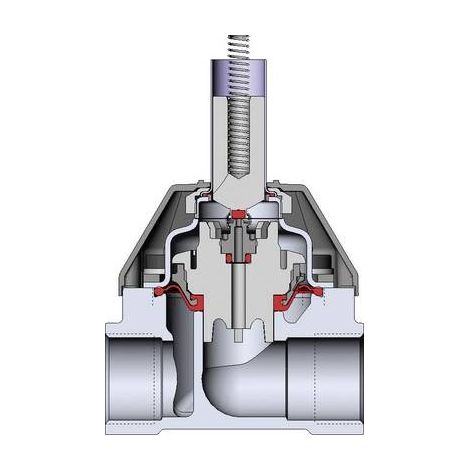 Bürkert Valvola servo-assistita 221635 24 V/AC G 1 (manicotto) Larghezza nom 20 mm 1 pz. (1/2)