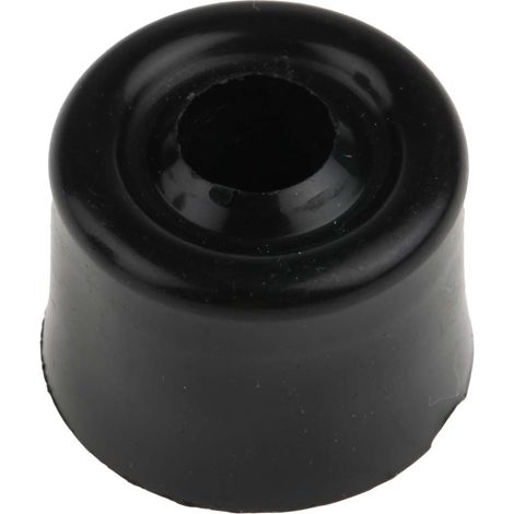 Arrêt de porte RS PRO en PVC noir, Dia. 25mm ( Prix pour Paquet de 4 ) (1/2)